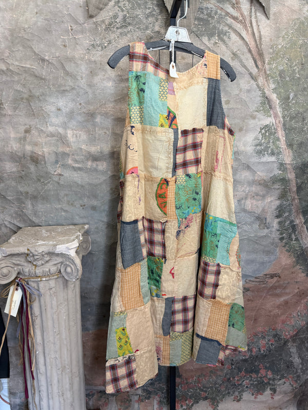 PL-504D Patchwork Tank Dress
