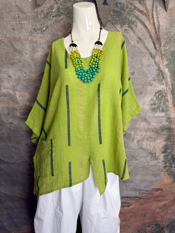 6653S Stripe Top-KIWI