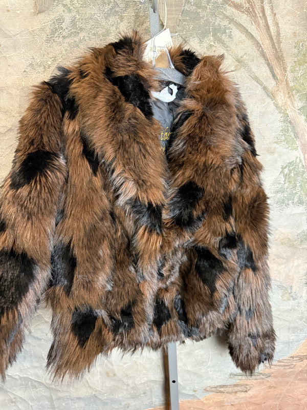 5764 Faux Fur Mink Short Coat