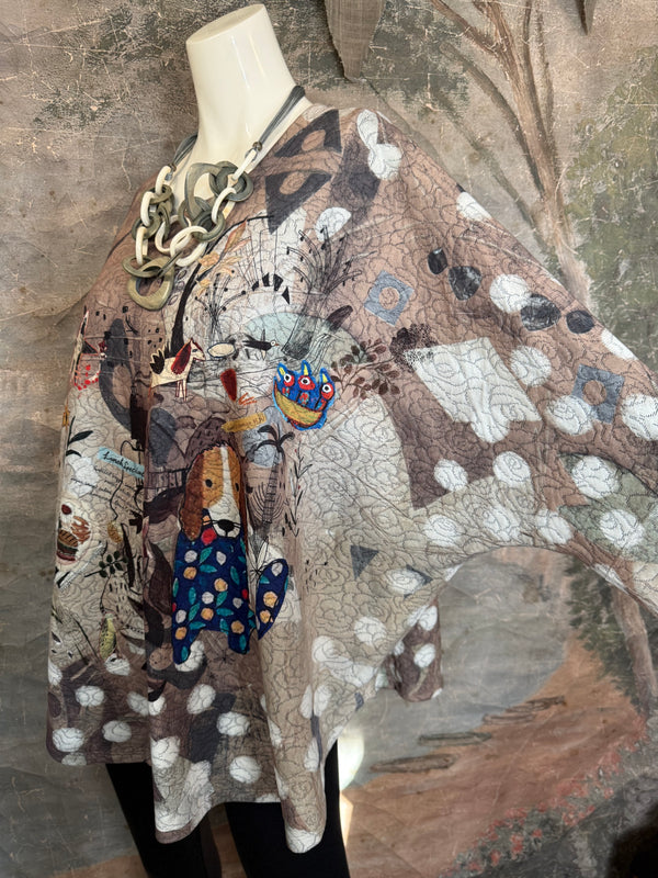 T812NB Drop Shoulder Top-Lunch Time