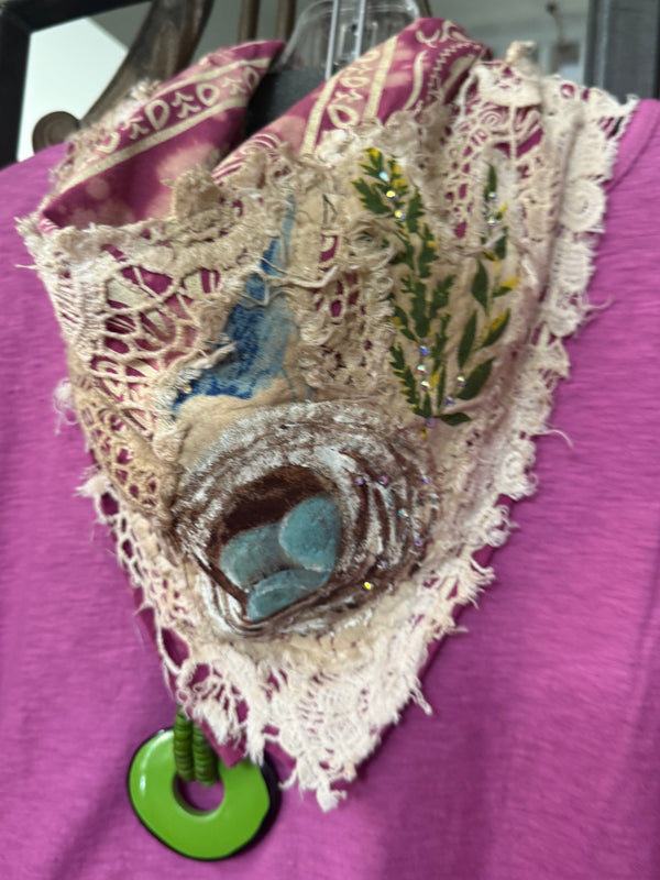 ARB Hand Painted Bandana-Magenta