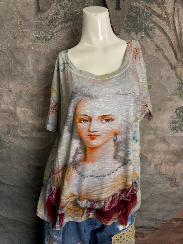 PL-772 Washington Floral Tee-Gray