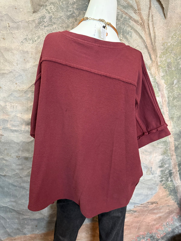 8300-3061 Pullover Vest Topper-Red Indigo