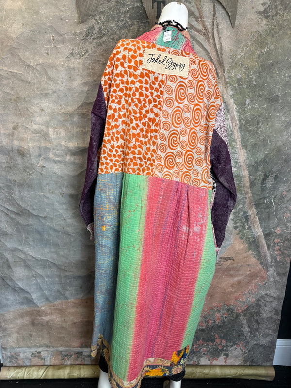 JG-183 Kantha Sunrise Coat-MIX 5