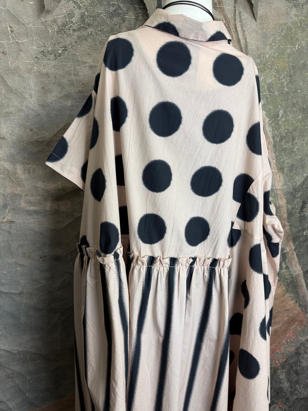 B746 Cleo Dress-Stone