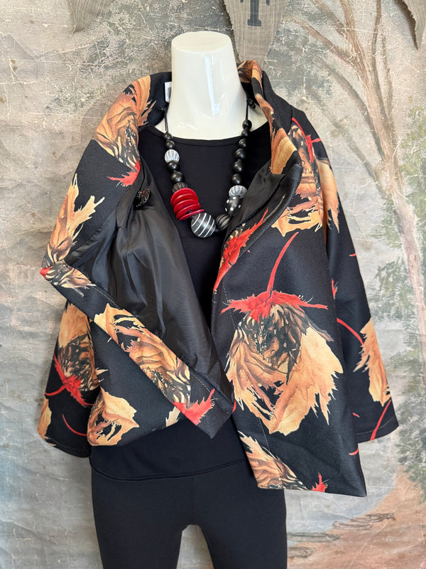 91813 Asym Floral Cropped JTK-BLACK