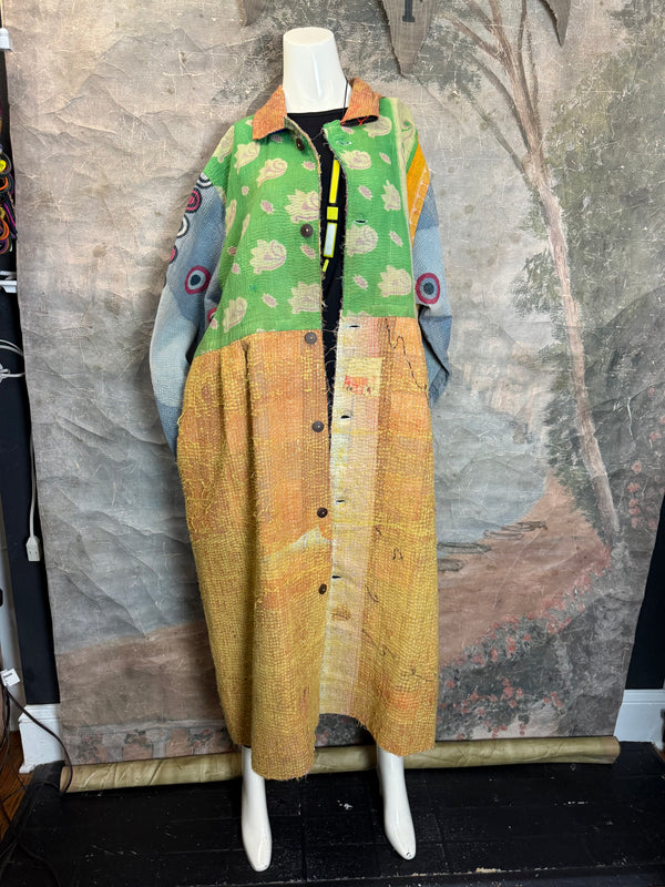 JG-183 Kantha Sunrise Coat-MIX 6