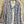 Load image into Gallery viewer, Blue white shibori ikat print kimono jacket open front boho style layered over floral tee with flower necklace - 1
