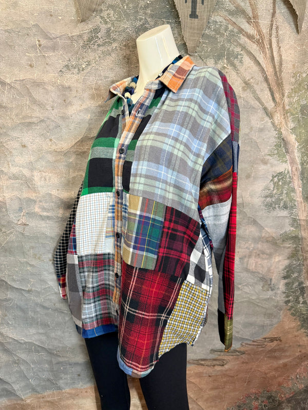 5620 Flannel PW BF Shirt- PW D