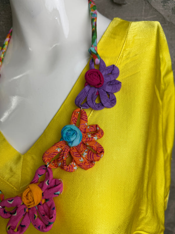 26N145 Coneflower Combo Necklace-A Spring Mix