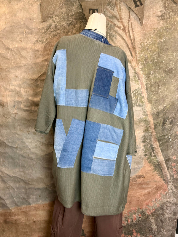 5547 Cotton/Denim Love Cardigan