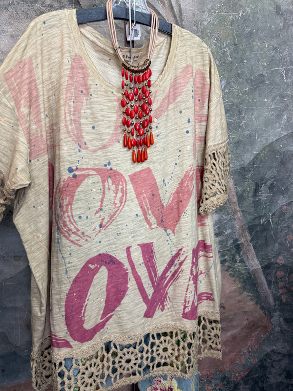 A26 Art-To-Wear LOVE Poem Shirt