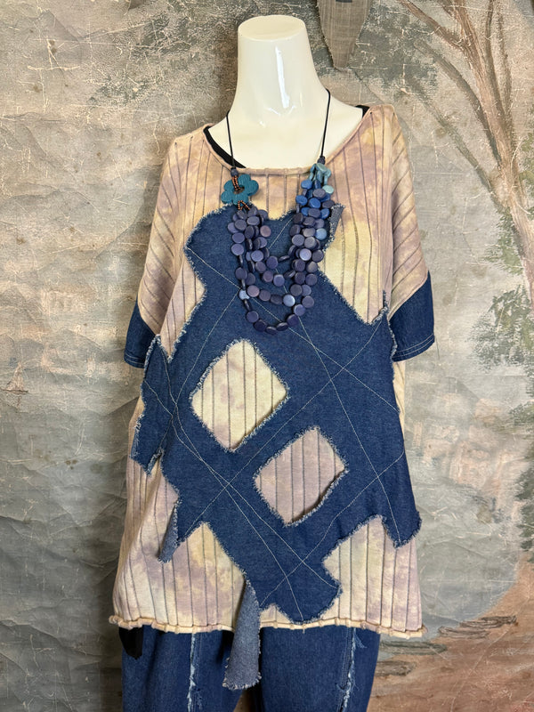 SWD003 West Denim Mix Sweater