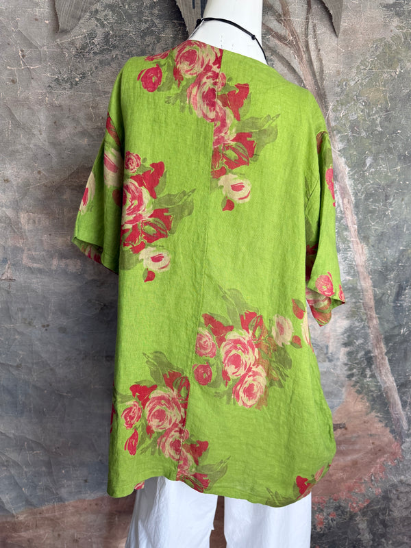 90645-62 Rose Pocket Tunic-KIWI