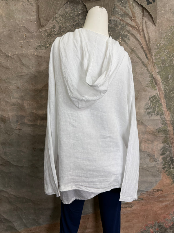 92112-62 Hoodie Jacket-White