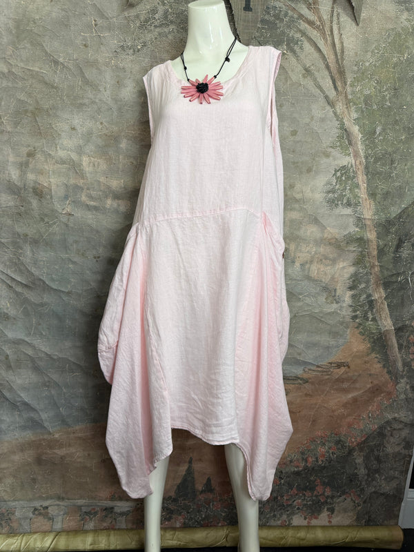 MP-HLD1066 Lagenlook Dress-Pink