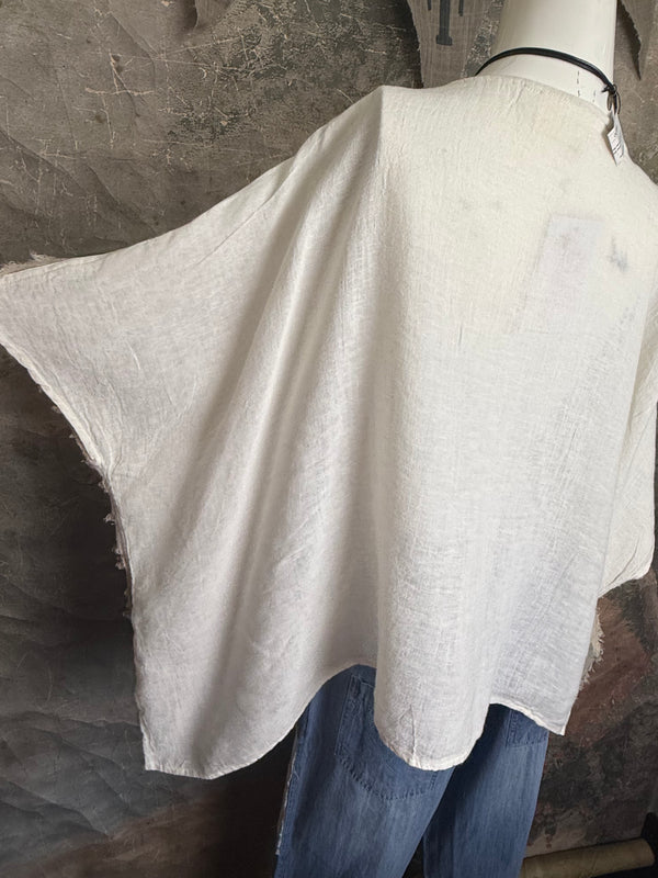 PL-613 Shaggy Linen 2way Top
