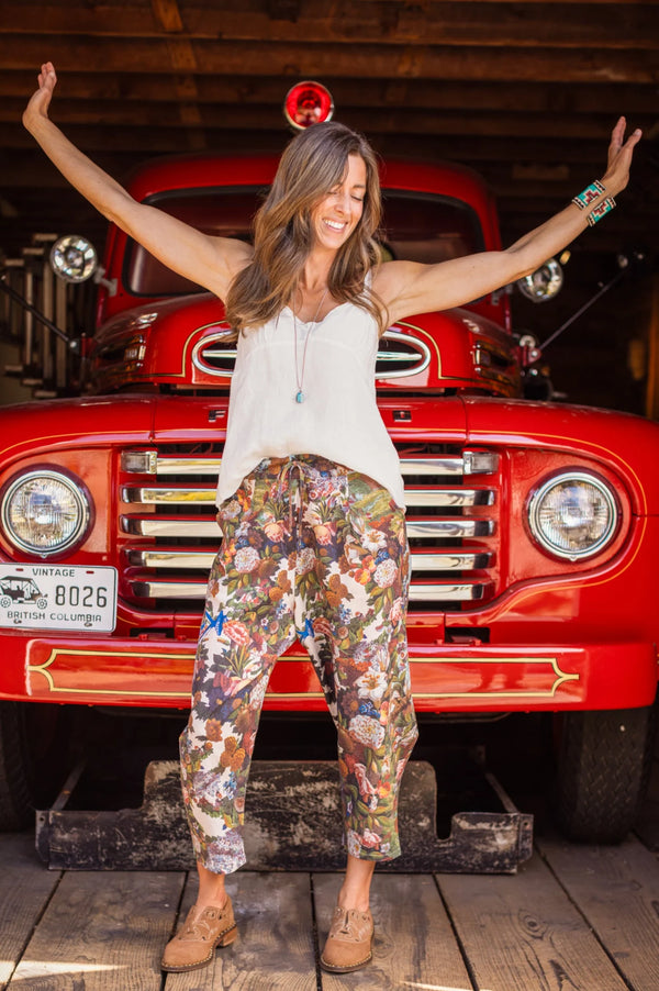 MOTS Linen Crop Artist Pant-Love Language
