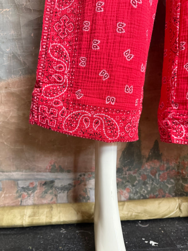 5791 Bandana Crop Pant-RED