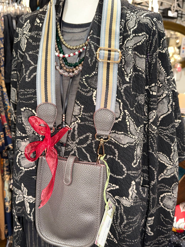 0003A Pebbled Vegan MINI Leather Crossbody Bag-Mocha