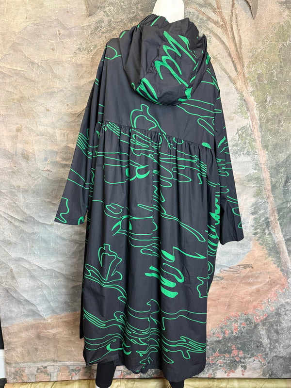 1029 City Scribble Jacket-Green