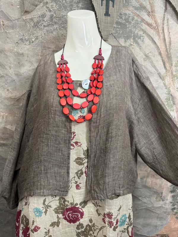 MP-MT348 Bolero With Button-Mud