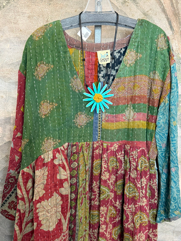JG-156 Kantha Sunrise Dress-1 MIX