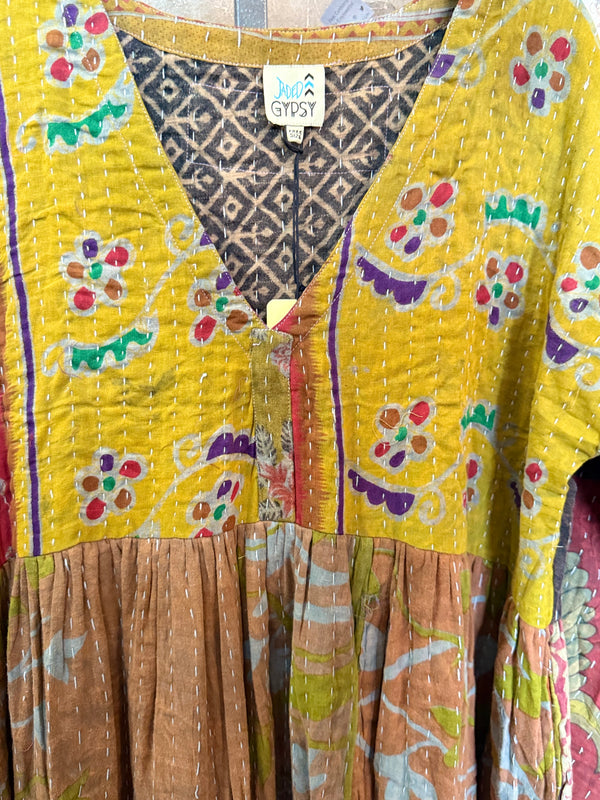 JG-156 Kantha Sunrise Dress-5 MIX