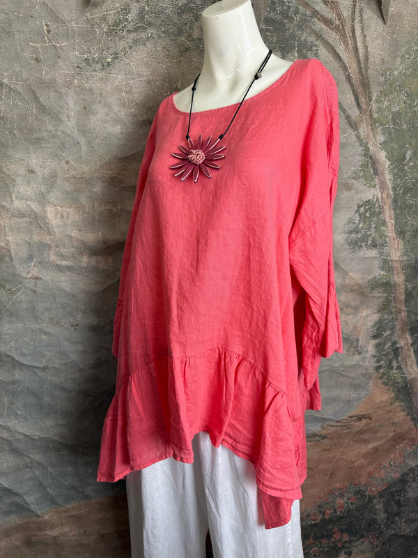 MP-HLT651 Baby Doll Top-Grapefruit