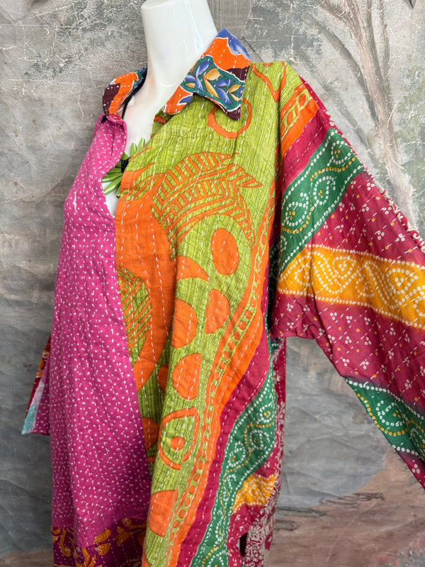 1013w Long Kurta Shirt Dress-Suzie Q