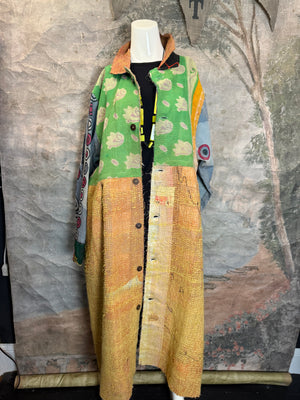 JG-183 Kantha Sunrise Coat-MIX 6
