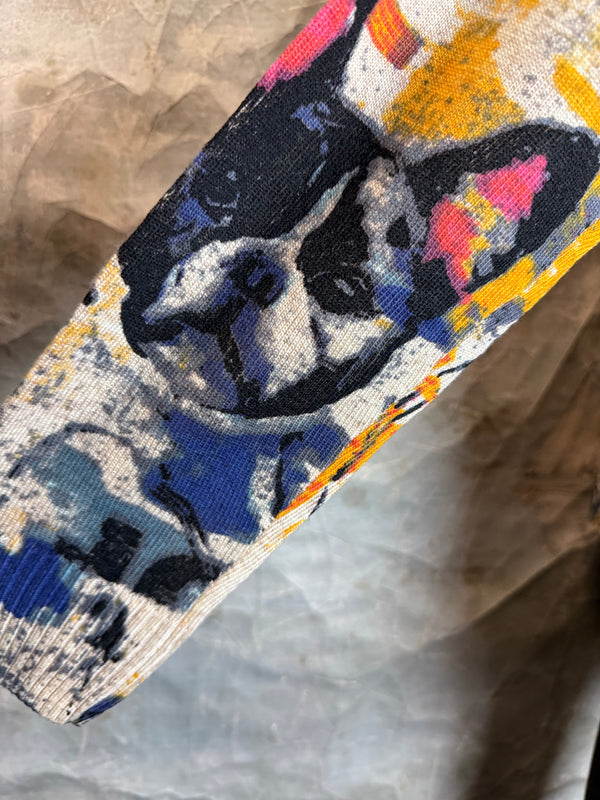 25704 Icon Print Sweater-Frenchy