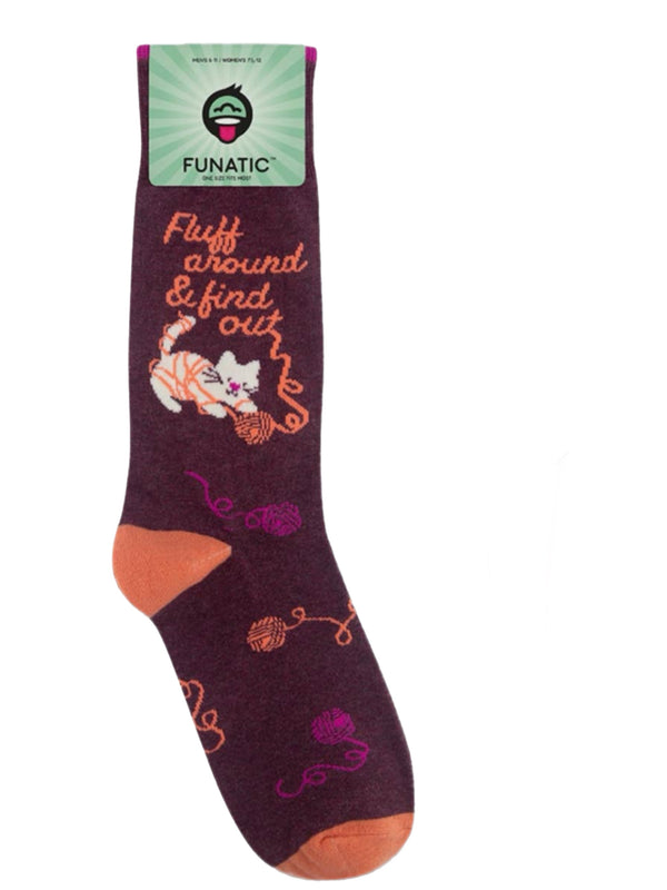 Art To Wear Novelty Socks-fluff around and find out