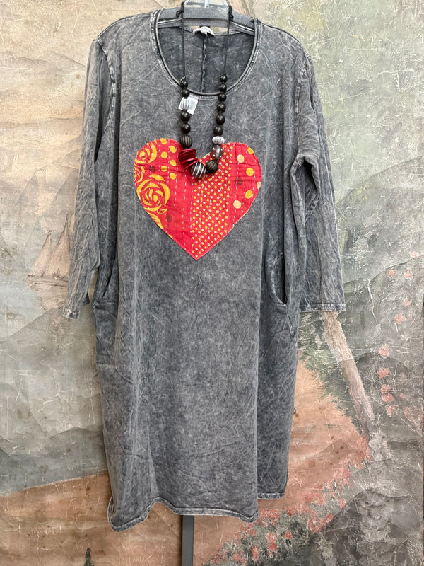 Romance Story T-Shirt Dress-#5