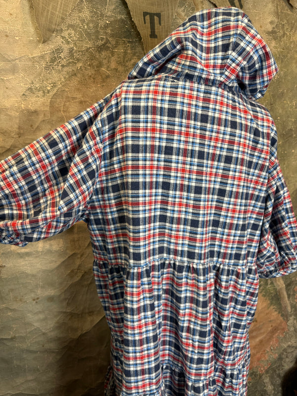 5428 Plaid Babydoll Tunic