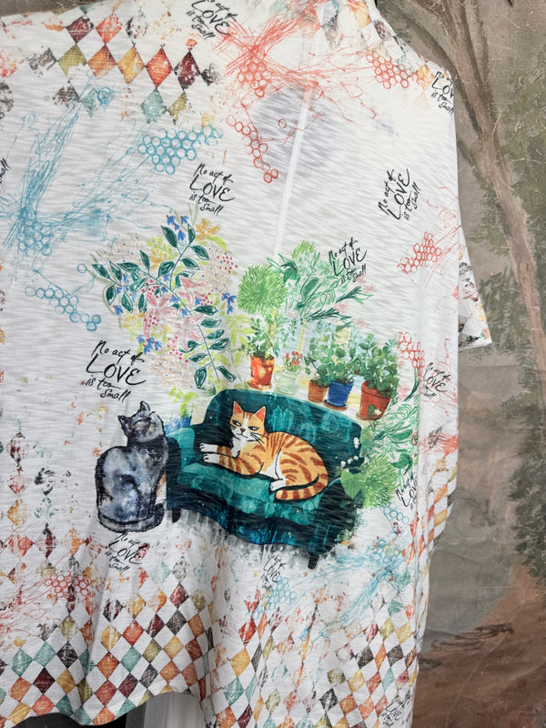 T1640K Vneck Dolman Top-Clayton & Company