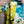 Load image into Gallery viewer, 7042C Block Dyed Possibly Tunic-Turq Mix
