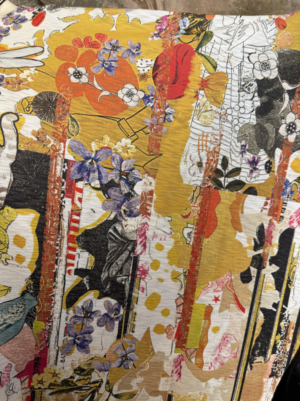 T1369K White Knit Whimsy Top-Marisols Garden