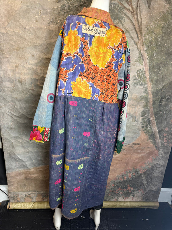 JG-183 Kantha Sunrise Coat-MIX 6