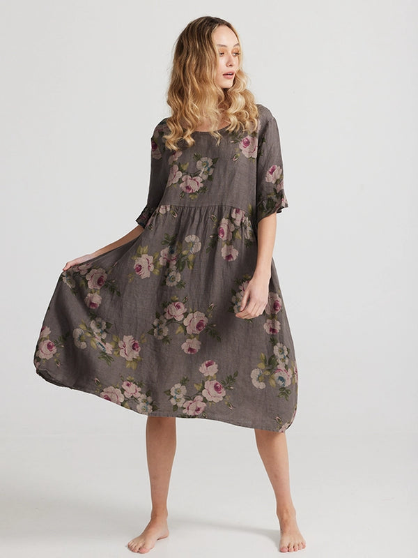 5202 Audrey Floral Dress