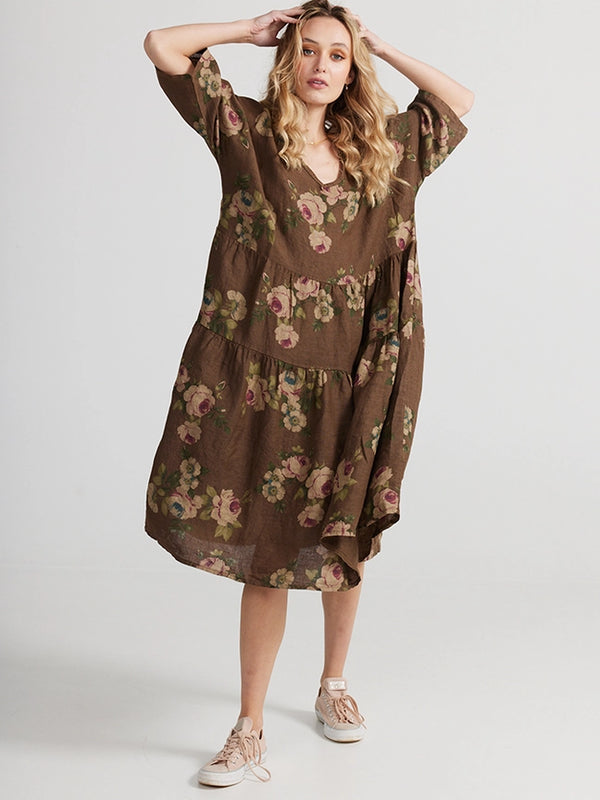 5202 Audrey Floral Dress