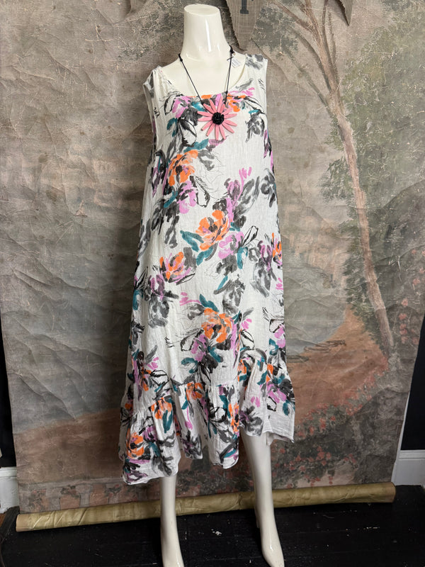MP-MD1041 Dress W/Ruffle-OFFWHITE7
