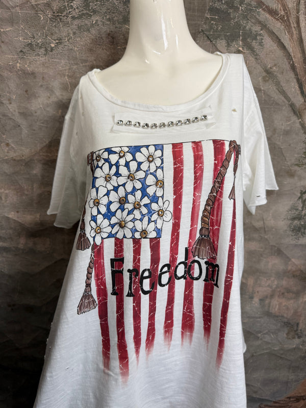ARB Celebrate W/Chic USA Tshirt-White/Floral
