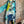 Load image into Gallery viewer, 7063V Block Dyed Justly Top-TURQ MIX
