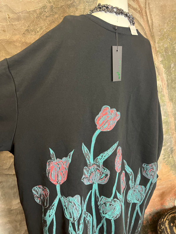 TBG Graffiti Tulips Sweatshirt Tunic