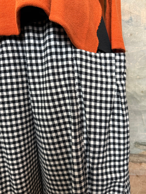 2500-5069 Double Pocket Pant-BLK/WHITE