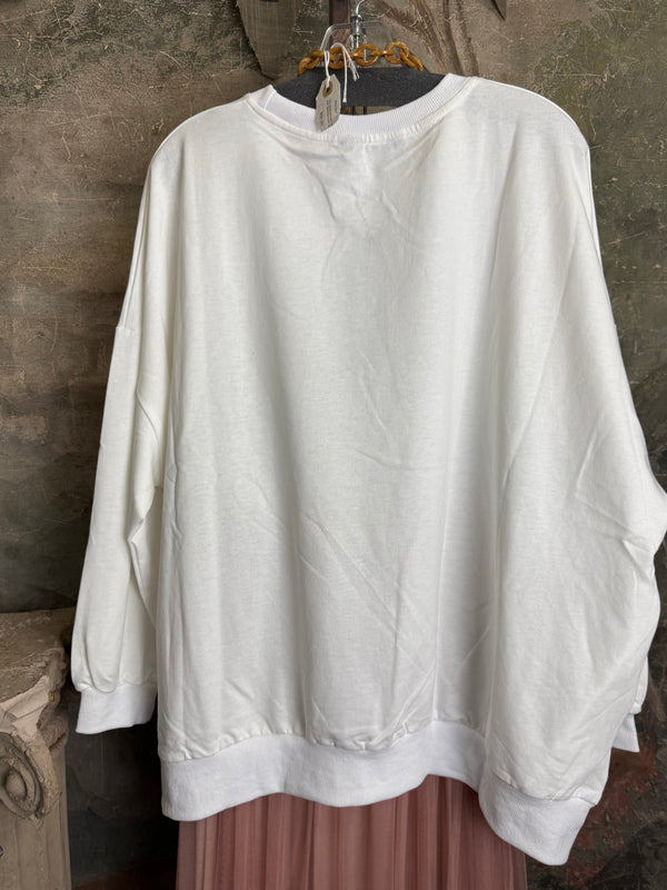 TF-5737 Teddy Gals W/Bow Sweatshirt Tee