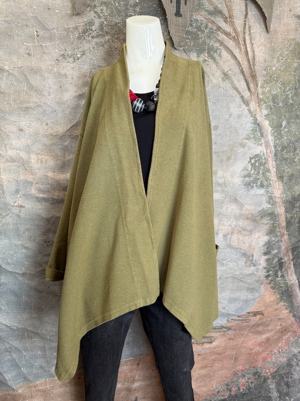 833-3184 Flare Cardi Coat