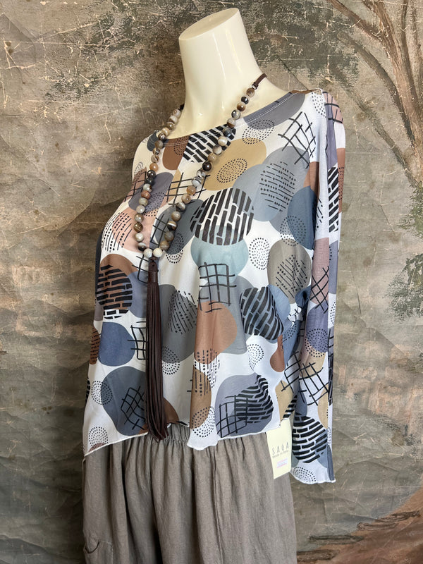 25071 Mesh Print Toppper