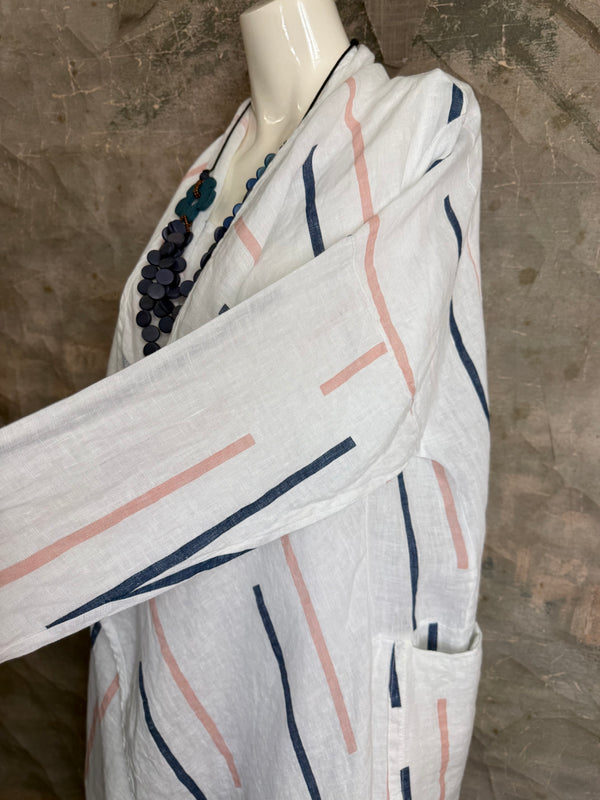 91511-S Stripe Throw Duster